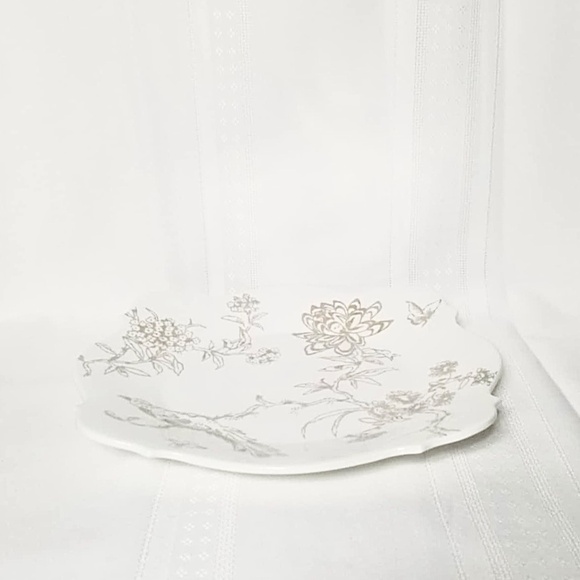 NEW Wedgwood Jasper Conran Chinoiserie Platinum Baroque Square Plate & Bowl Set - Picture 13 of 16